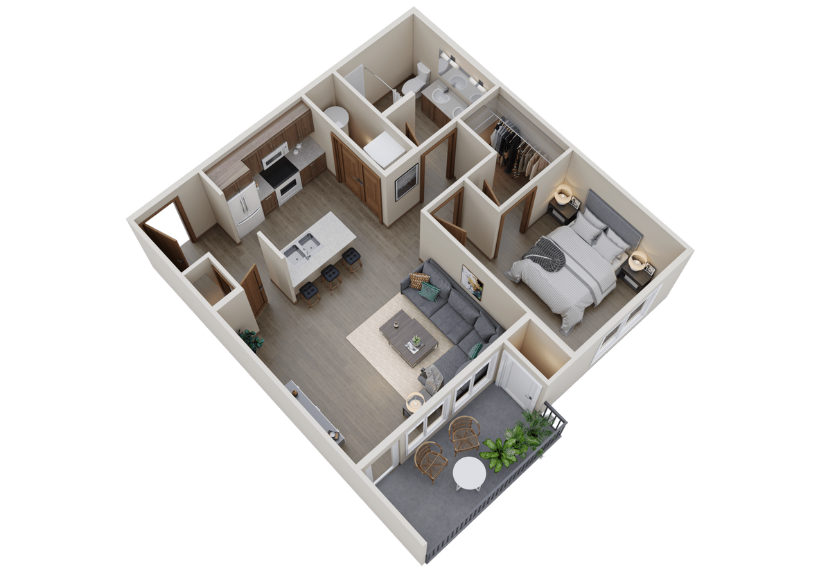 Floor Plan - 1- Bedroom 