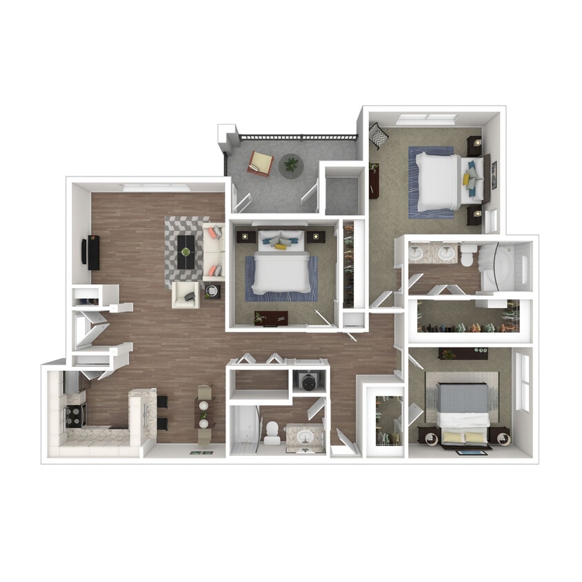 Floor Plan - 3x2 Upgrade