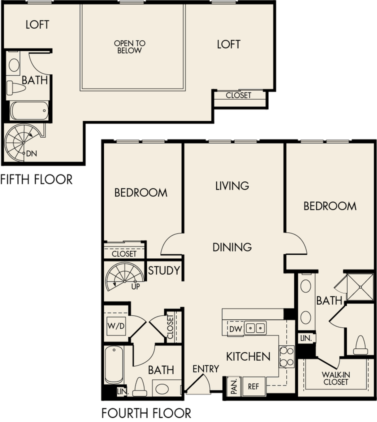 Floor Plan - 23A: The Michelangelo 3 Bathroom