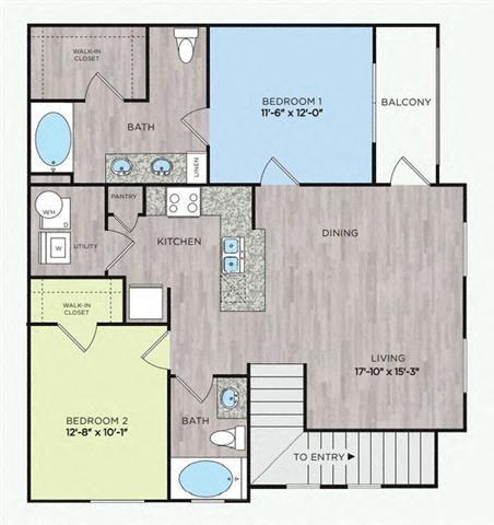 Floor Plan - B4U w/ Attached Garage
