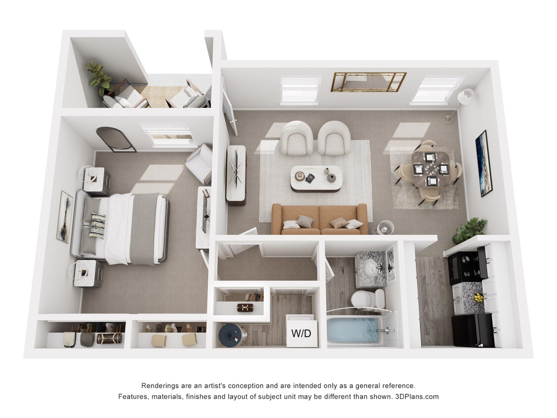 Floor Plan - 1x1 Apartment DELUXE