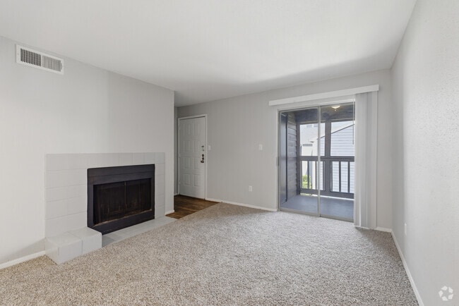 B2 2BR, 2BA - 906SF - Living Room - Raintree - TX