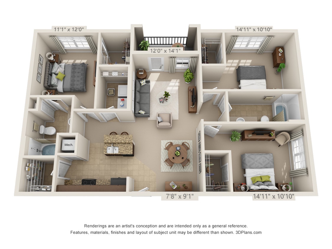 Floor Plan - C1 - The Garnet