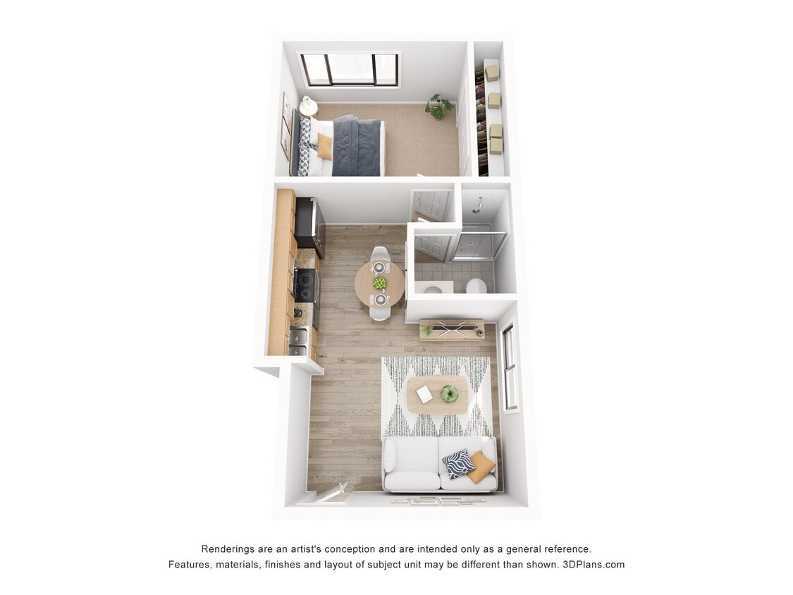 Floor Plan - 1 Bedroom A