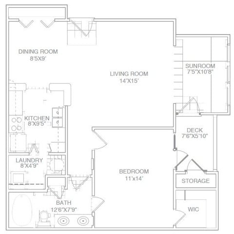 One Bed One Bath with Patio/Sunroom-Renovated - One Bed One Bath with Patio/Sunroom-Renovated