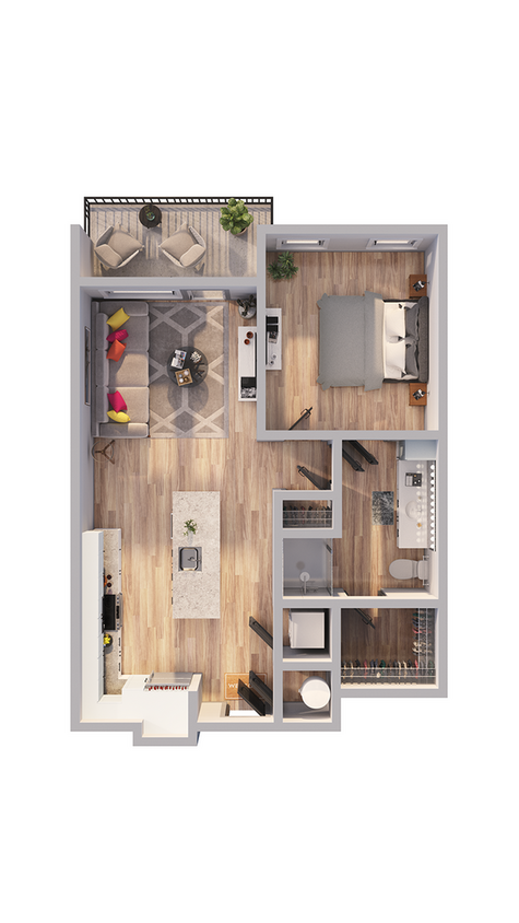 Emerson at Montford Park - A6 Floor Plan - A6