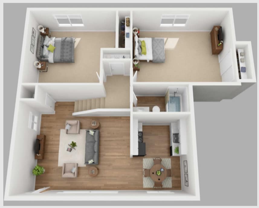 Floor Plan - 2x1 classic 2