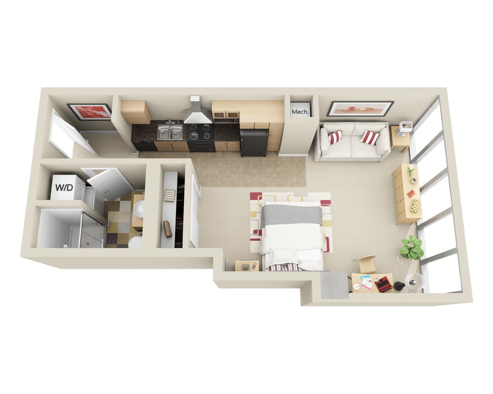 Floor Plan - Highrise E1B