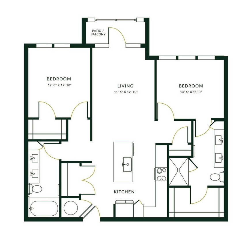 B2I floor plan The Hartley at Blue Hill - B2I