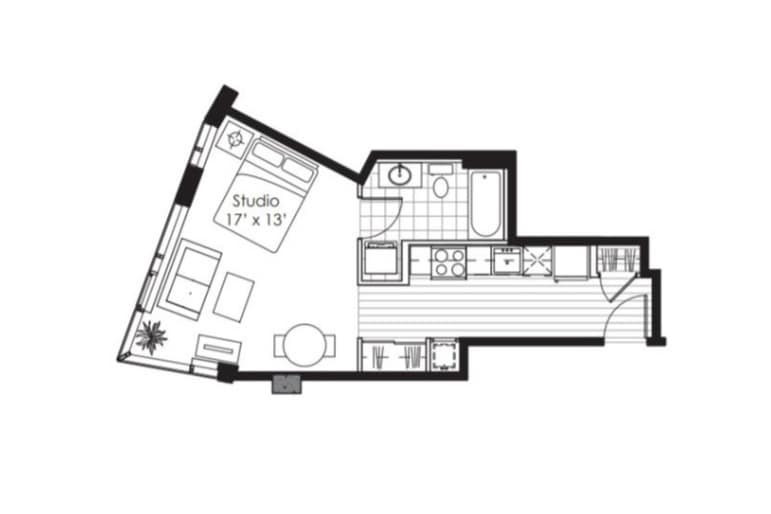 Floorplan X04; Levels 7-17 - Studio D ARCH