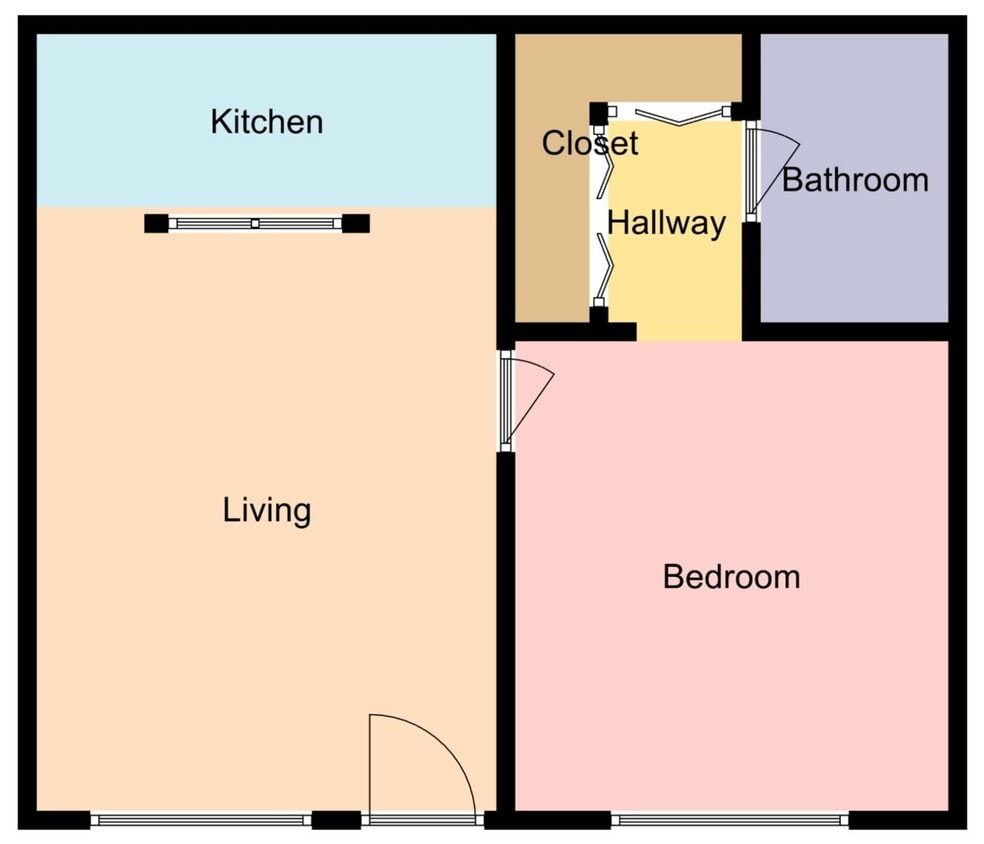 Floor Plan - Junior 1 Bedroom