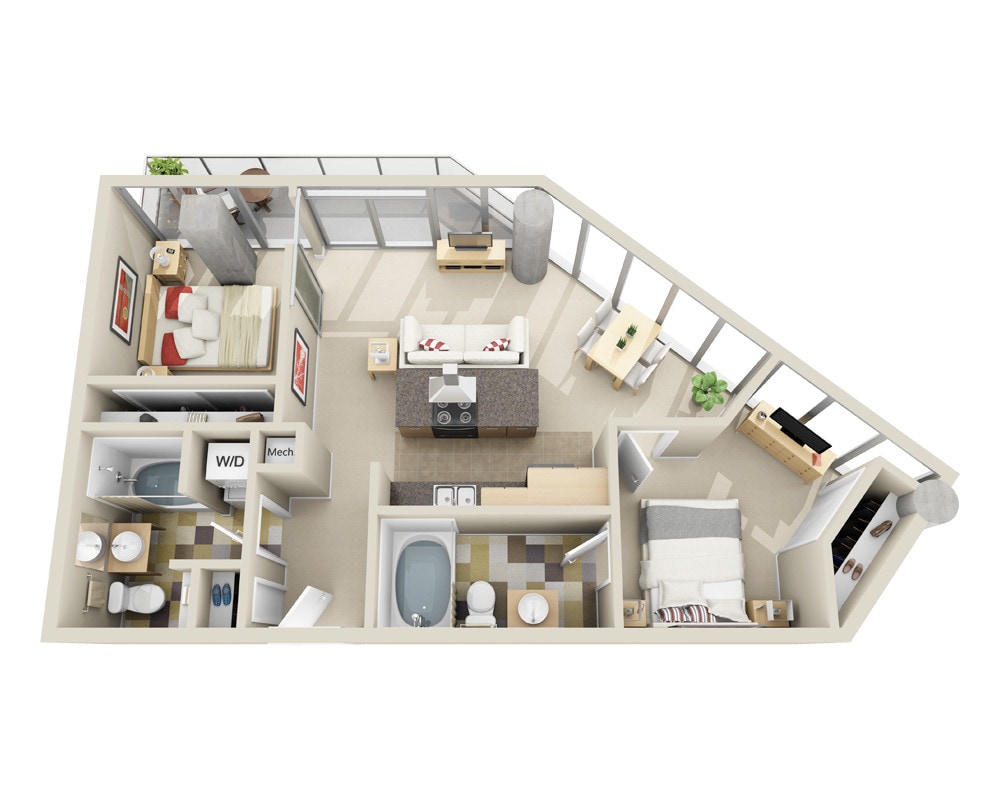 Floor Plan - Midrise B2A