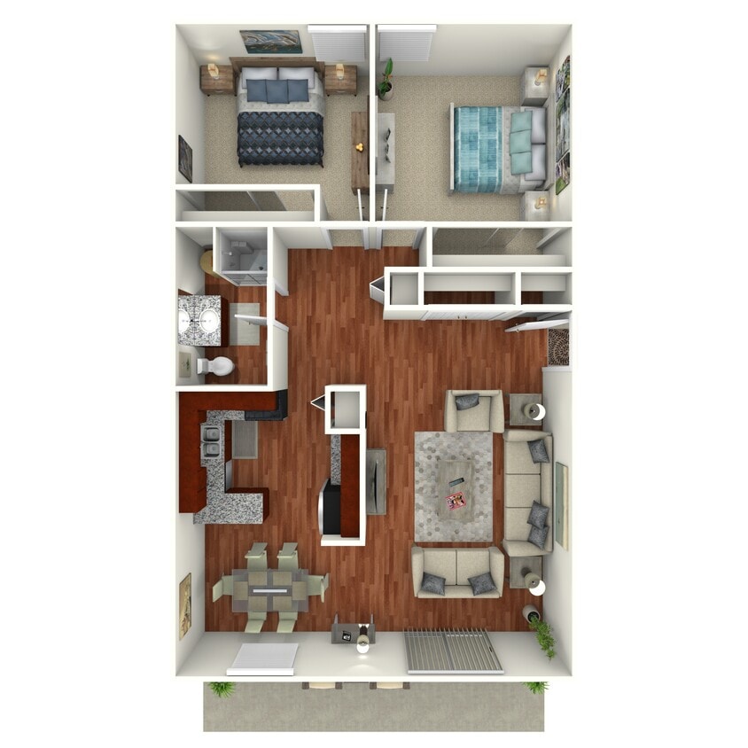 Floor Plan - 2 Bedroom Cove