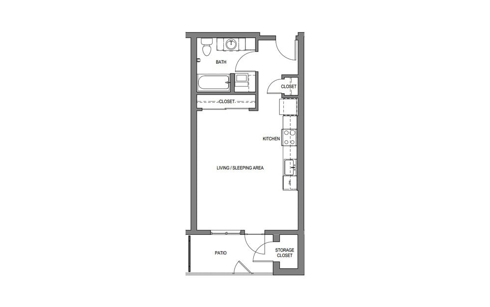Floor Plan - Studio-B1