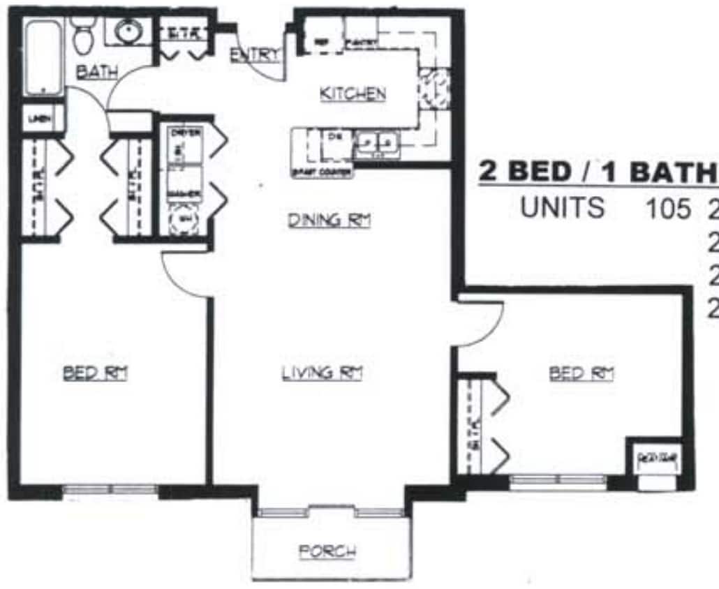 Floor Plan - C2-R - 2x1