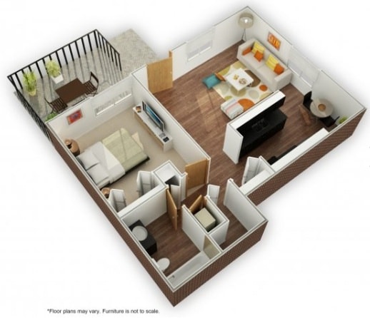 Floor Plan - One Bedroom | One Bath