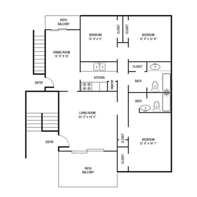 holidayhills1_d-.jpeg - 3 Bedroom 2 Bath