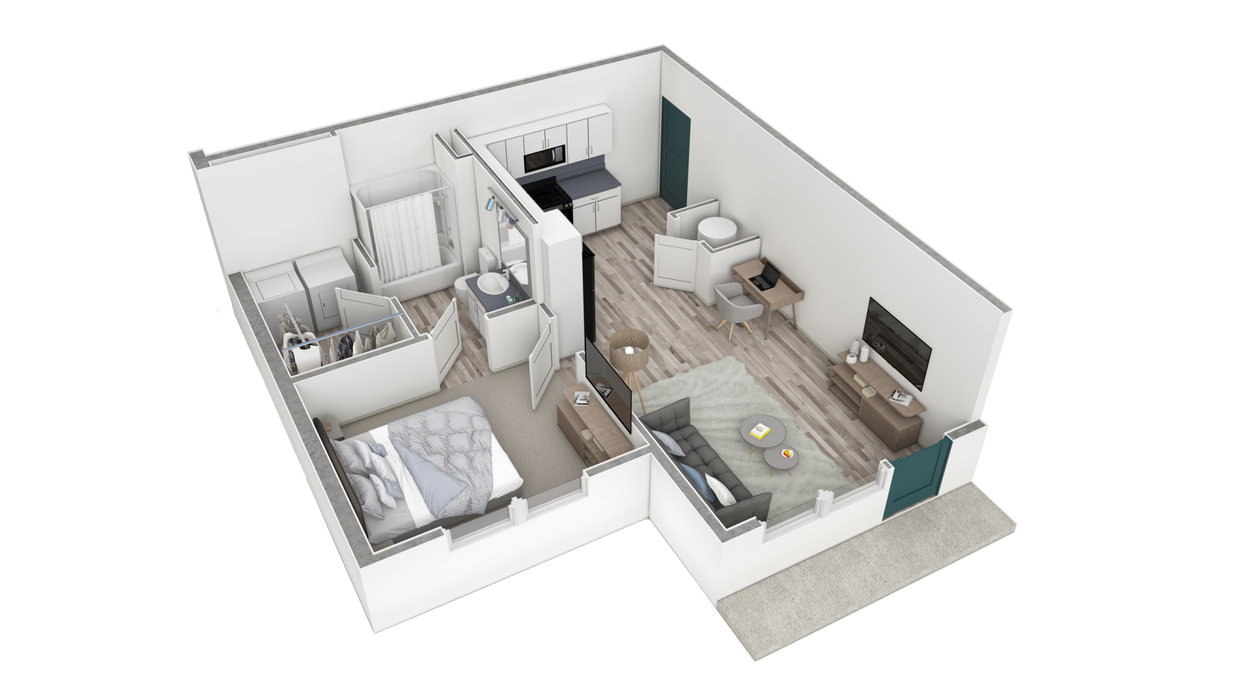 Floor Plan - 1 BR Premier Horizon Overlook