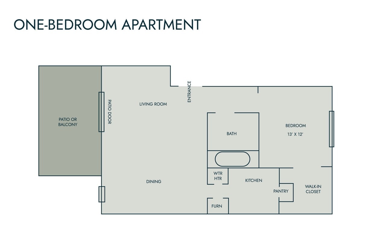 Floor Plan - One Bedroom
