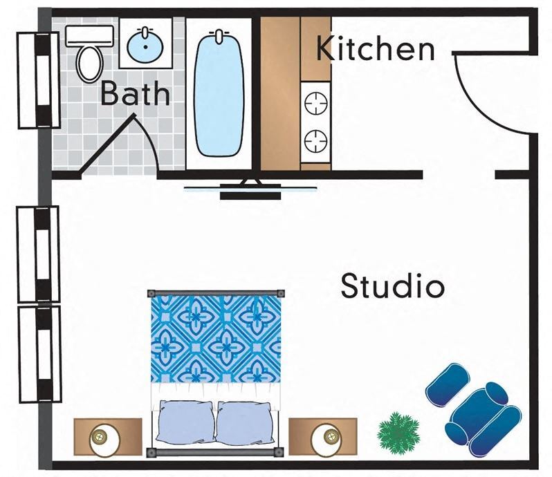 Floor Plan - Micro Studio 02 Tier