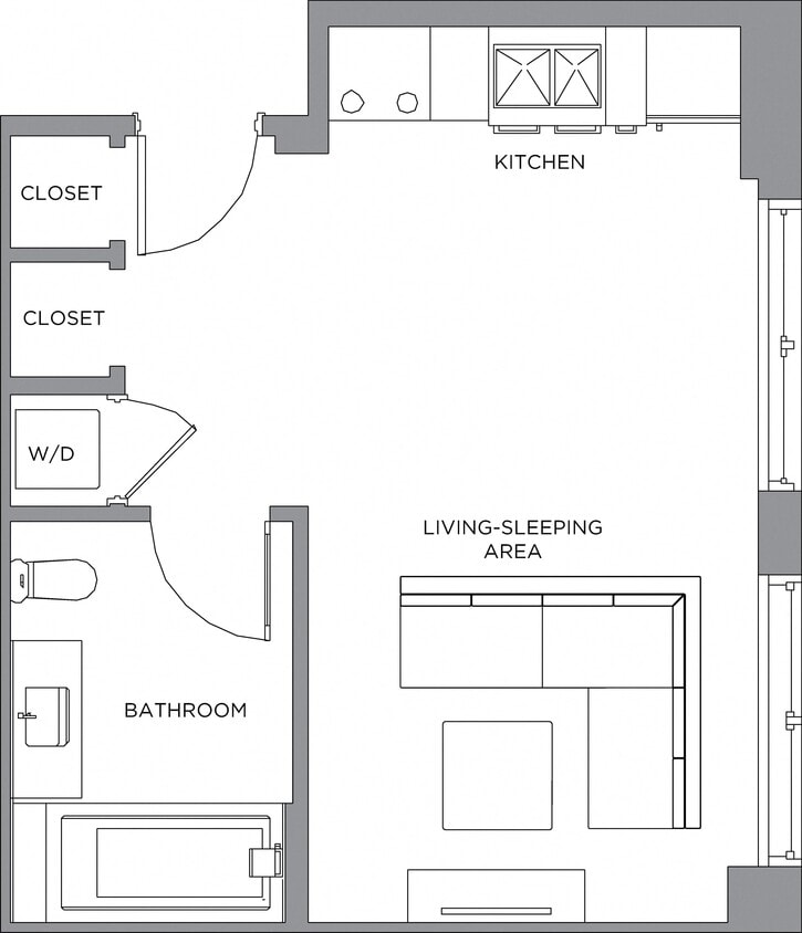Floor Plan - Studio-460