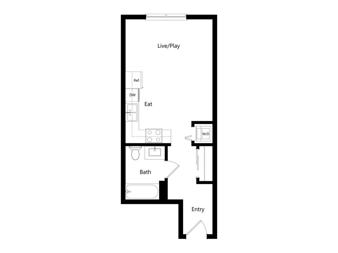 Floor Plan -  Ashby Studio A