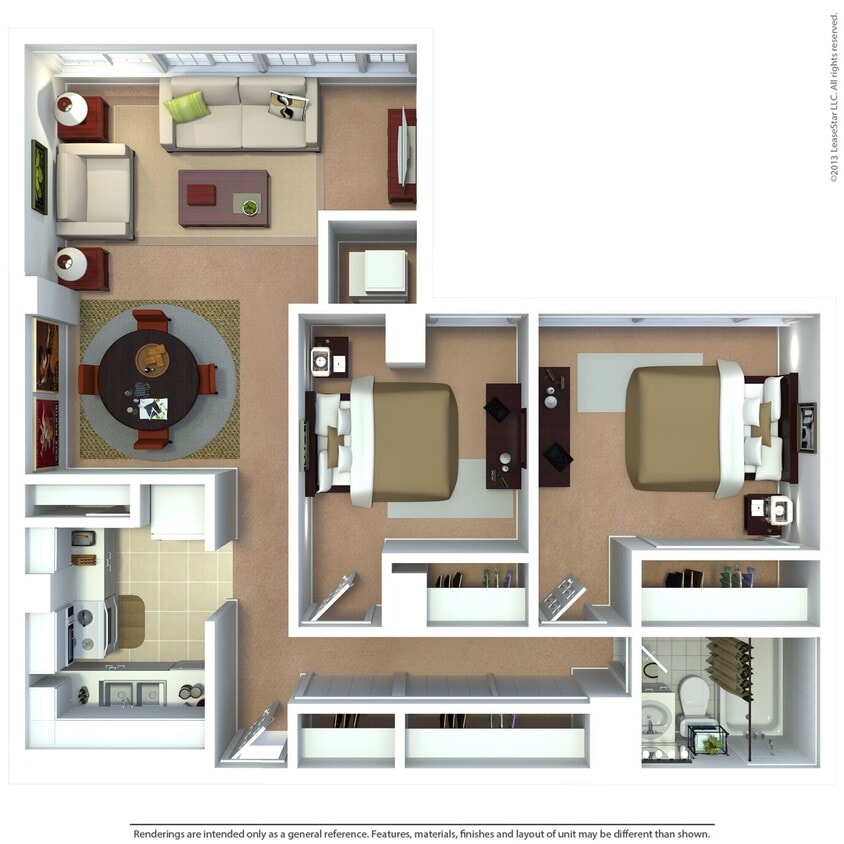 Floor Plan - 2 BR