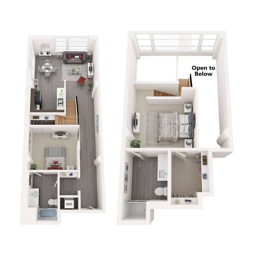 Floor Plan - 2 Bedroom Loft