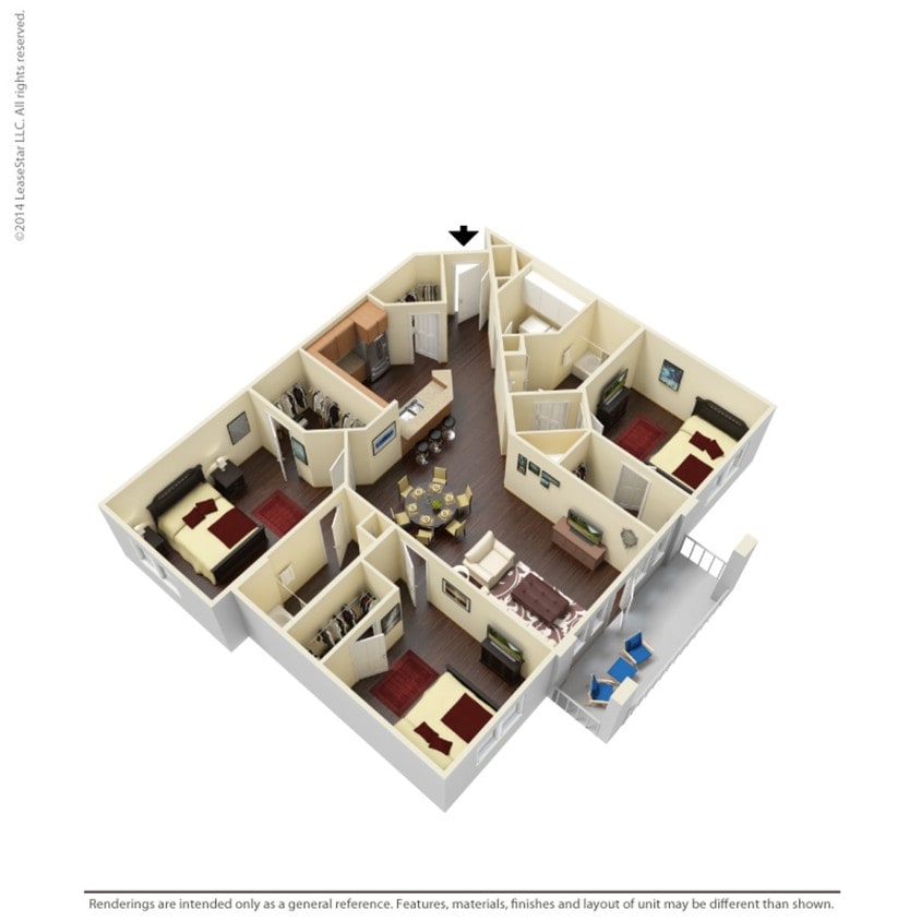 The Holly - C1 - Holly - Three Bedroom, Two Bathroom