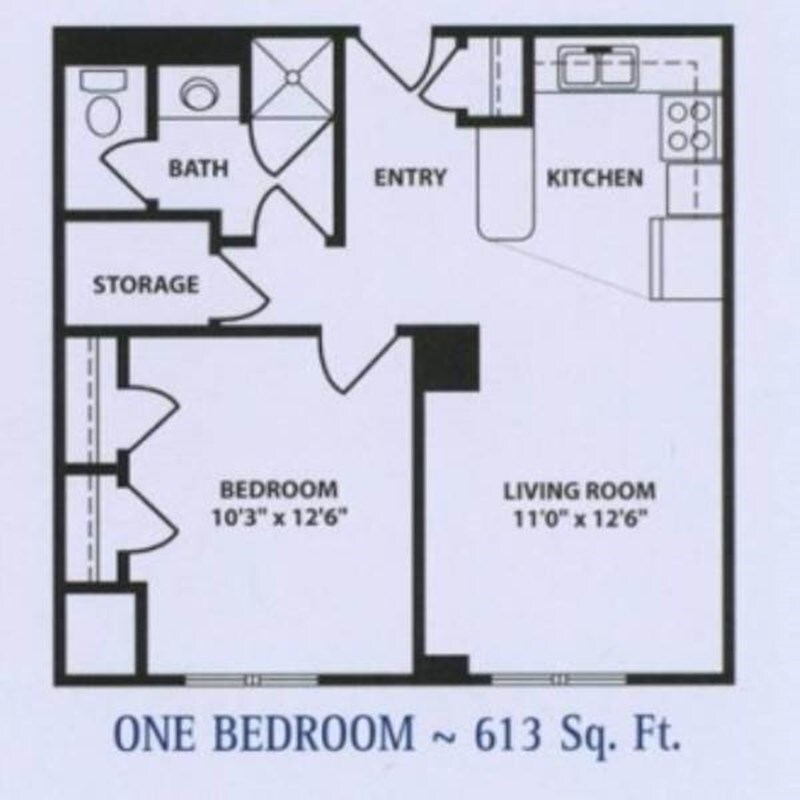 1BR/1BA - One Bedroom