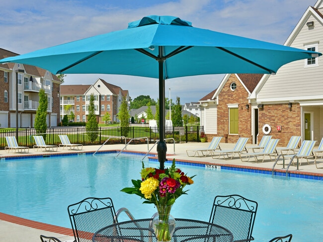 Poolside Sitting Area - Irene Woods Apartments