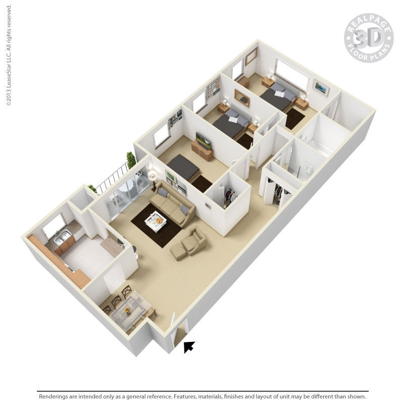 Floor Plan - Three Bedroom Upgraded