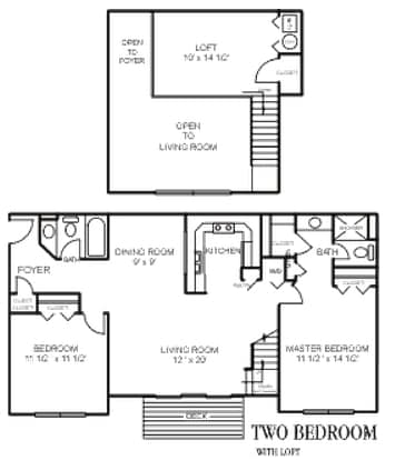 2BR/2BA - 2BR/2BA LOFT
