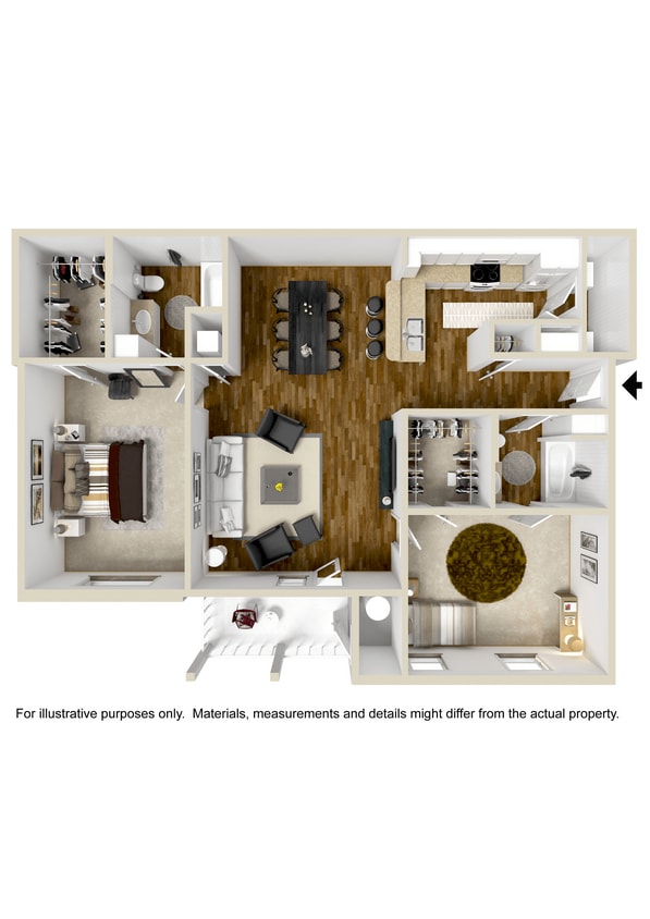 Floor Plan - Two Bedroom