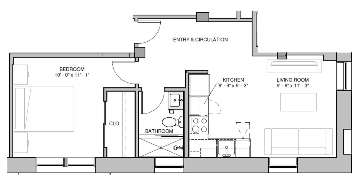 Floor Plan - 1E