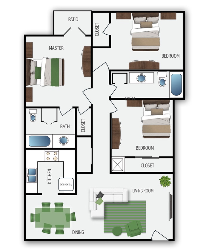 Floor Plan - 3 Bedroom
