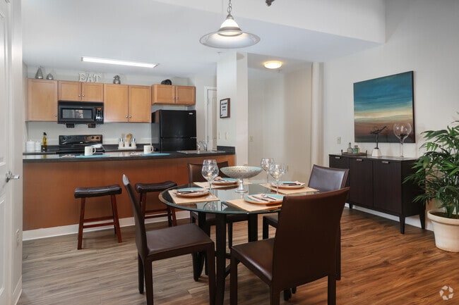1BR, 1BA - 888SF - Dining Room - The Apartments at Boott Mills