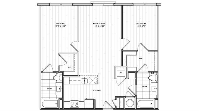 B01 - Two Bedroom Apartment