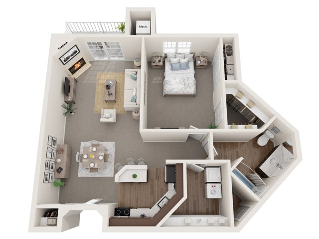 The Birge | The Landmark at Hatchery Hill | Apartments in Fitchburg, WI - The Birge