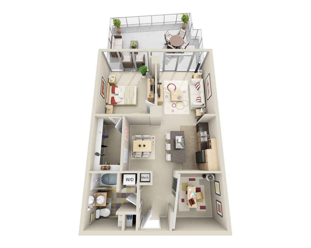 Floor Plan - Midrise A1OD