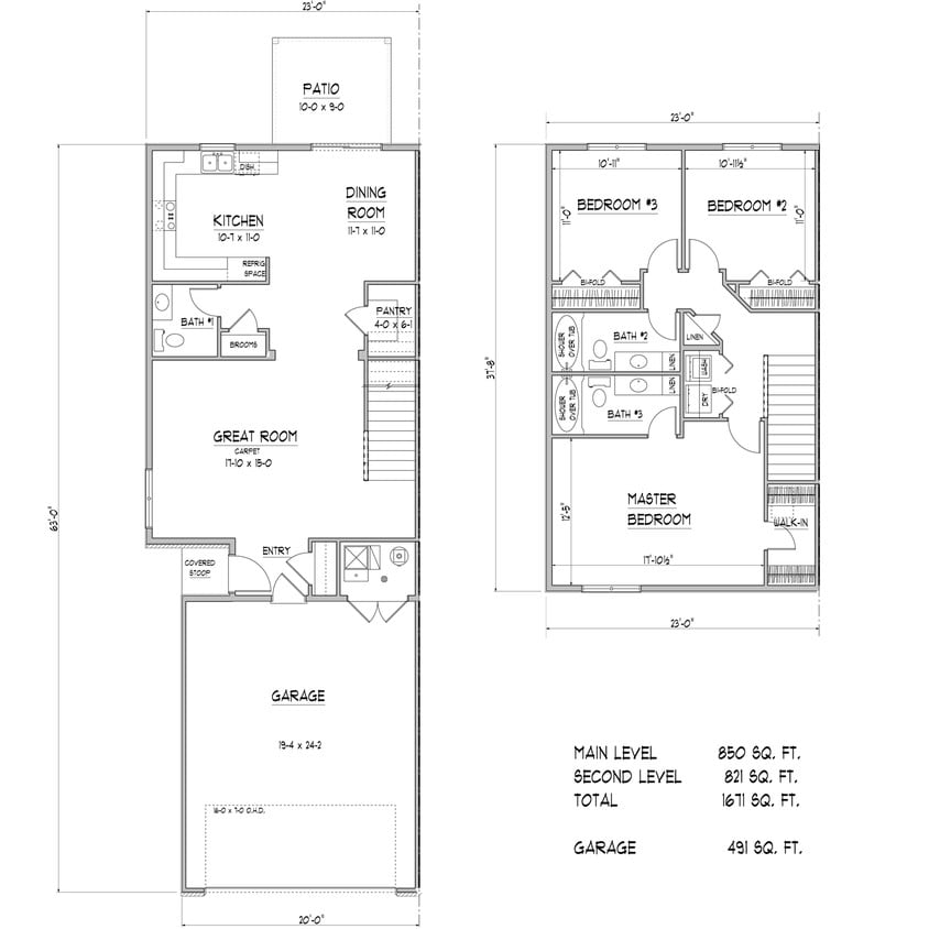 Floor Plan - Townhome