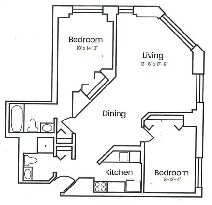 Floor Plan - Two Bedroom B