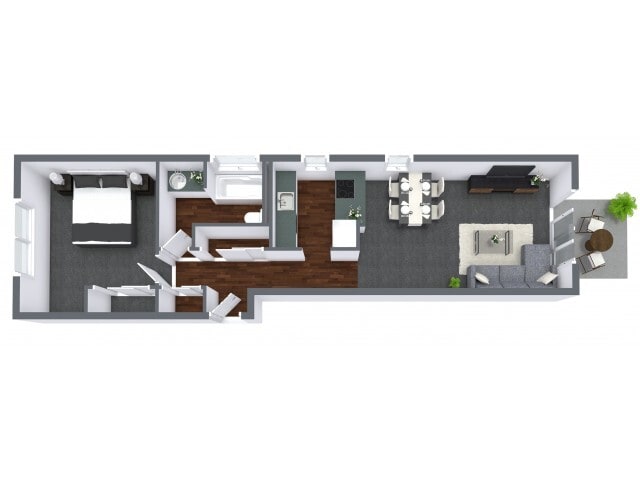 Floorplan - One Bedroom - C Plan