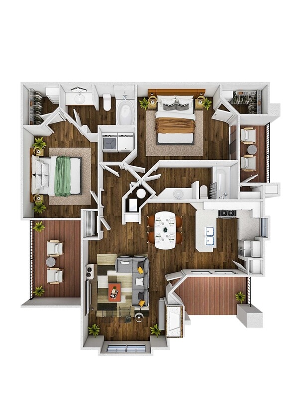 Floor Plan - Pinion with Detached Garage