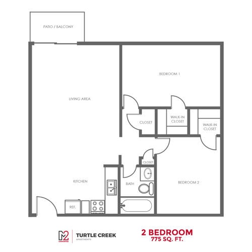 Floor Plan - 2 Bedroom
