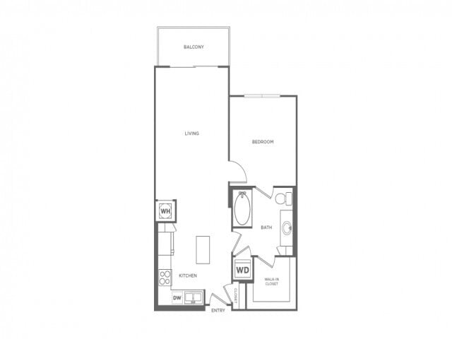 One Bedroom One Bath (747 SF) - One Bedroom One Bath (747 SF)