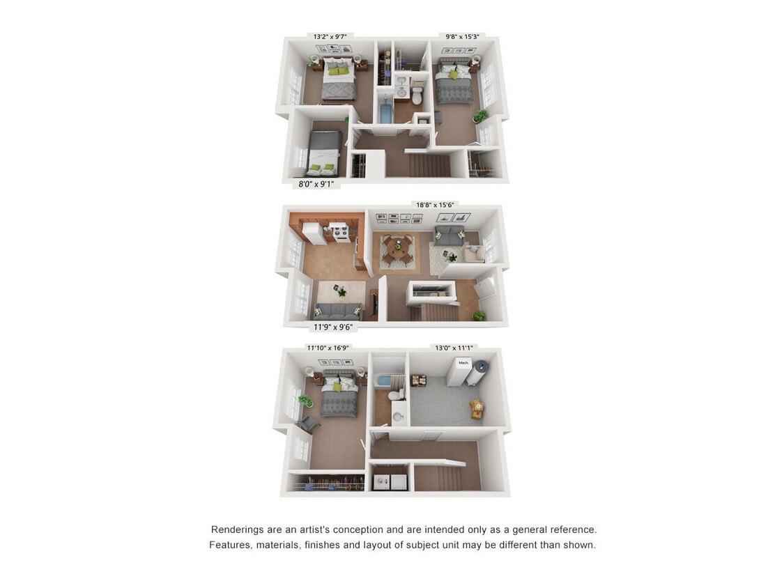 Floor Plan - Oak *Newly Renovated Homes