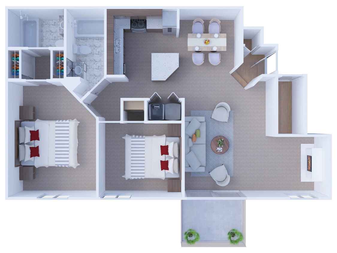 Floor Plan - 2 Bedroom Floor Plan B3