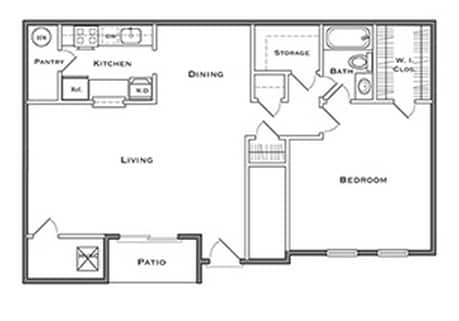 The Birchwood I - 1 Bed x 1 Bath - Birchwood I