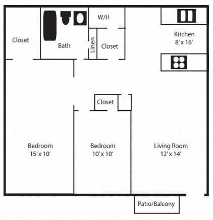 Floor Plan - 2 Bedroom / Phase 4